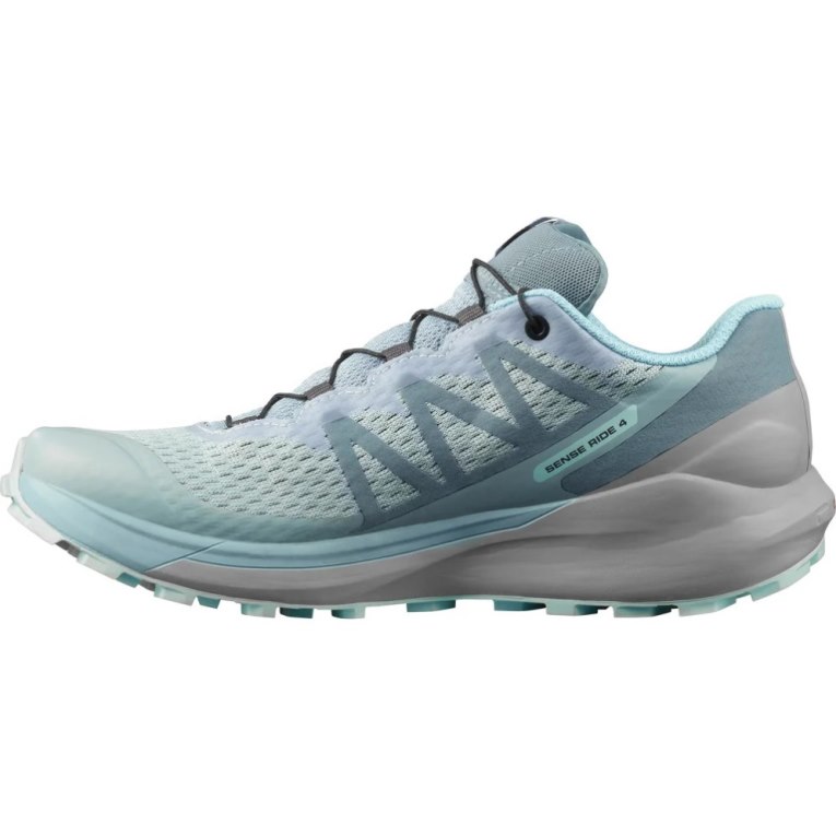 Tenis Para Trail Running Salomon Sense Ride 4 GTX Invisible Fit Mujer Azules Claro | MX QWBO958
